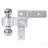 Alu Adjustable Trailer Drop Hitch,2Inch Receiver,6 Inch Adjustable