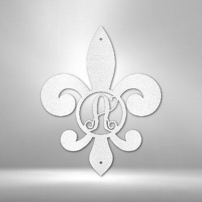 Décoration murale en acier personnalisée "Fleur De Lis"