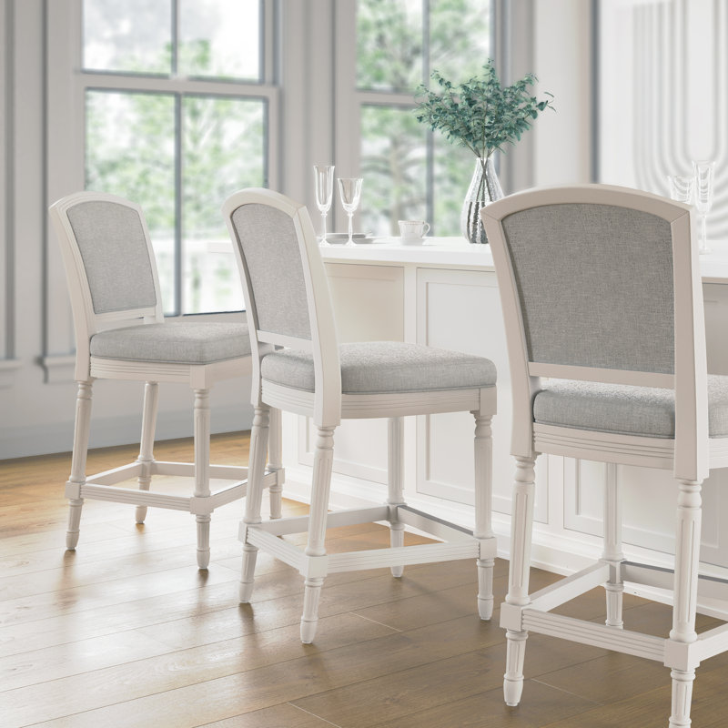 L 21,0 po x l 23,0 po x H 42,5 po, bois / tissu, 1 pièce, tabouret de bar, siège rembourré, H 42,5 po x L 21 po x P 23 po