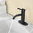 Single Handle Bathroom Faucet Lavatory Faucet Stainless Steel Single Hole-T10, Matte Black-118610647