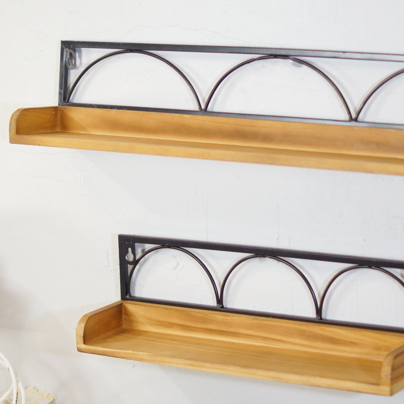 Ensemble de 2 étagères en bois 24 po.