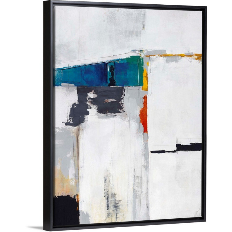 Reproduction d'art sur toile, Cadre flottant noir, H 18 po x l 14 po x P 1,75 po
