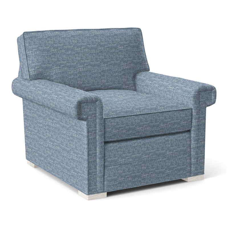 Davidson Armchair, No, Nomad Slate Crypton® Chenille, Casa Blanca