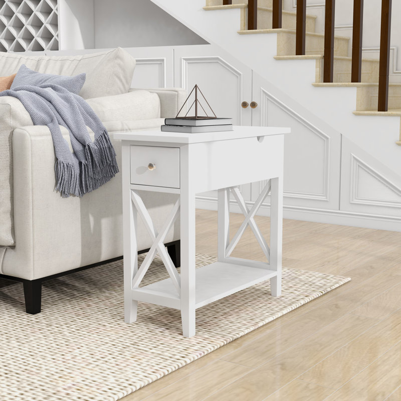 Mooneyham 2 - Drawer End Table, White