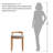 Cristiona Solid Wood Accent Stool