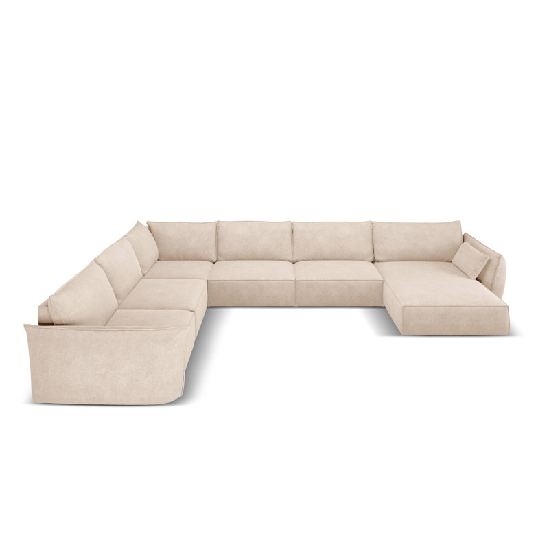 Lee-Ryan 8 Seater Large Corner Sofa , Beige