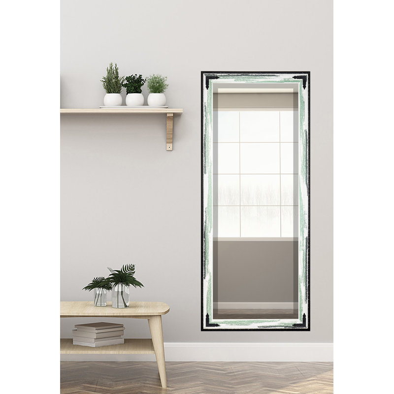 Kaspar Solid Wood Flat Mirror, 63.5"  x 25.5" , Seafoam