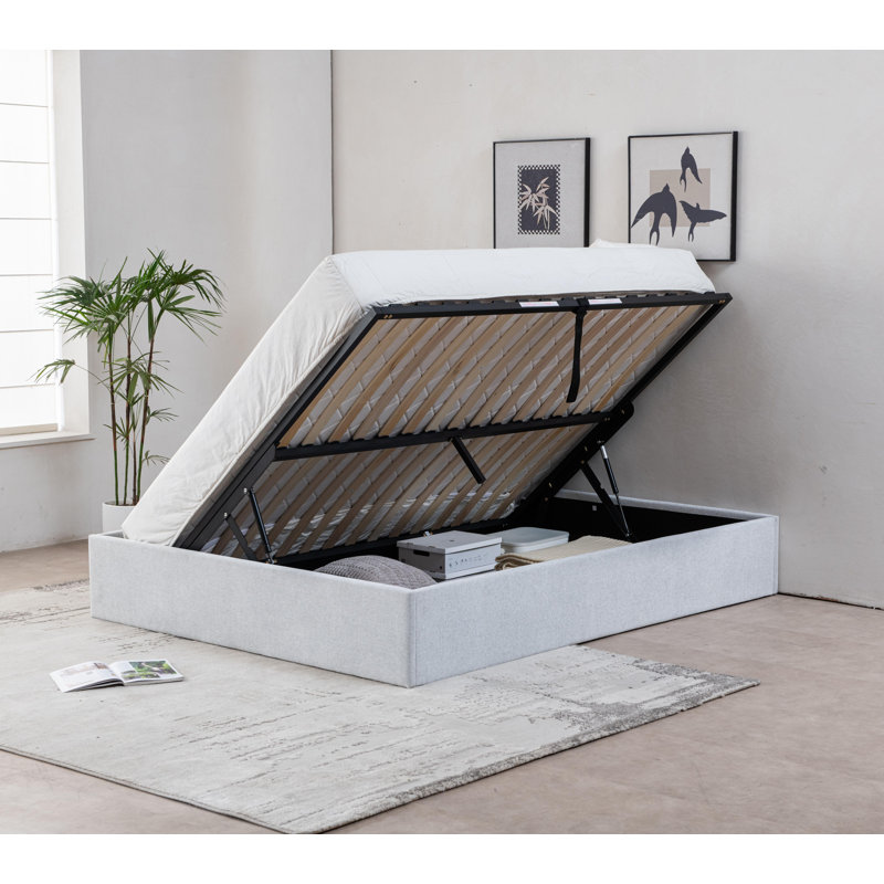 Aristedes Side Lift Up Platform Storage Bed | Wayfair