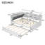 Lit plateforme en bois avec lit gigogne-1830885612-1830885613