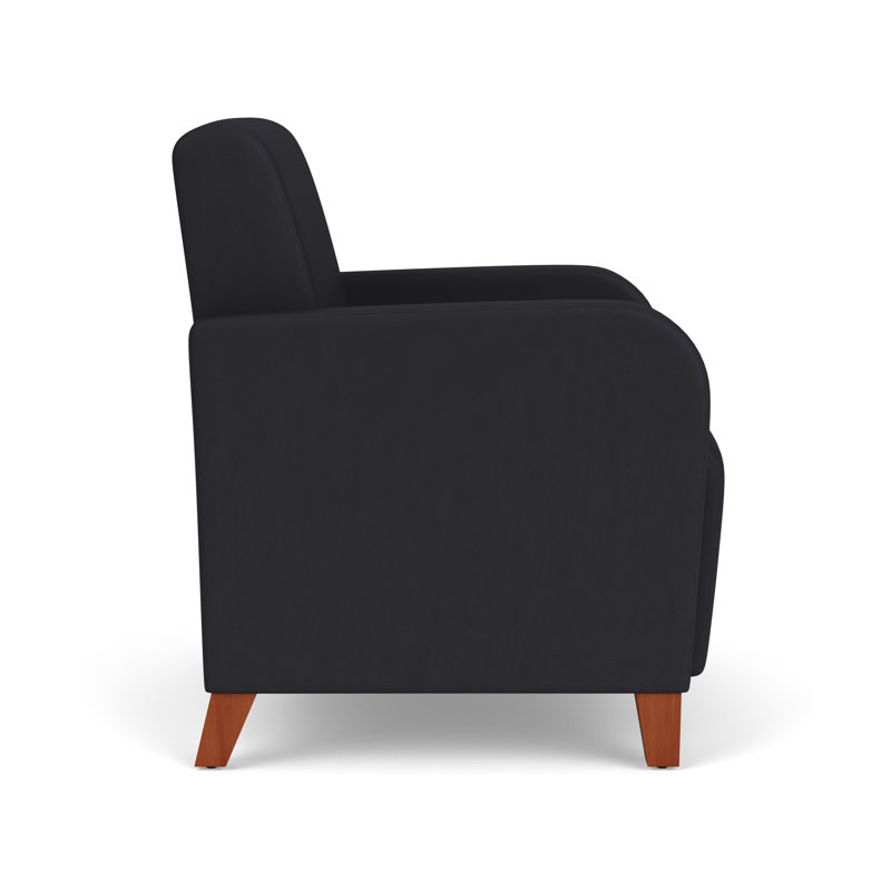 Chaise d'invité de réception Siena, Noir Patriot Plus, Cherry