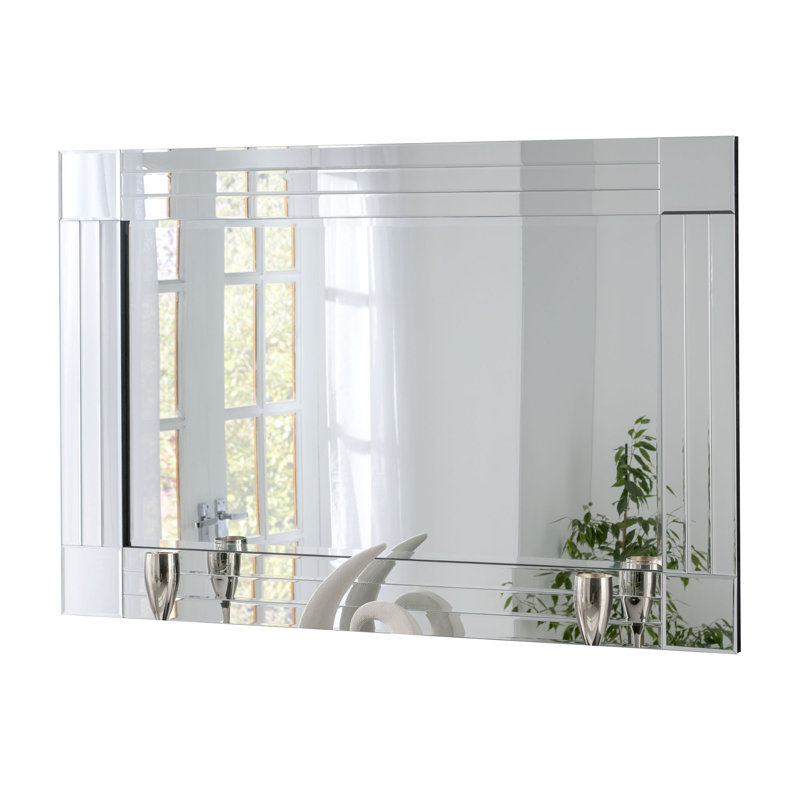 Rigoberto Rectangle Wall Mirror, 61cm H x 91cm W