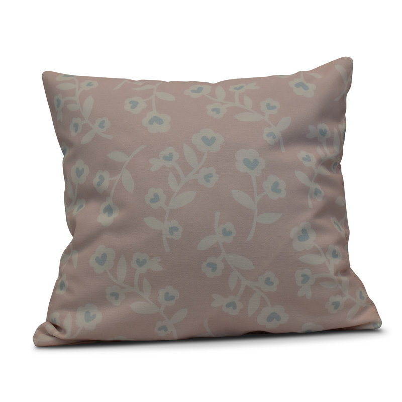 Housse de coussin d'extérieur carré Funky Junky, 20 po x 20 po, Rose