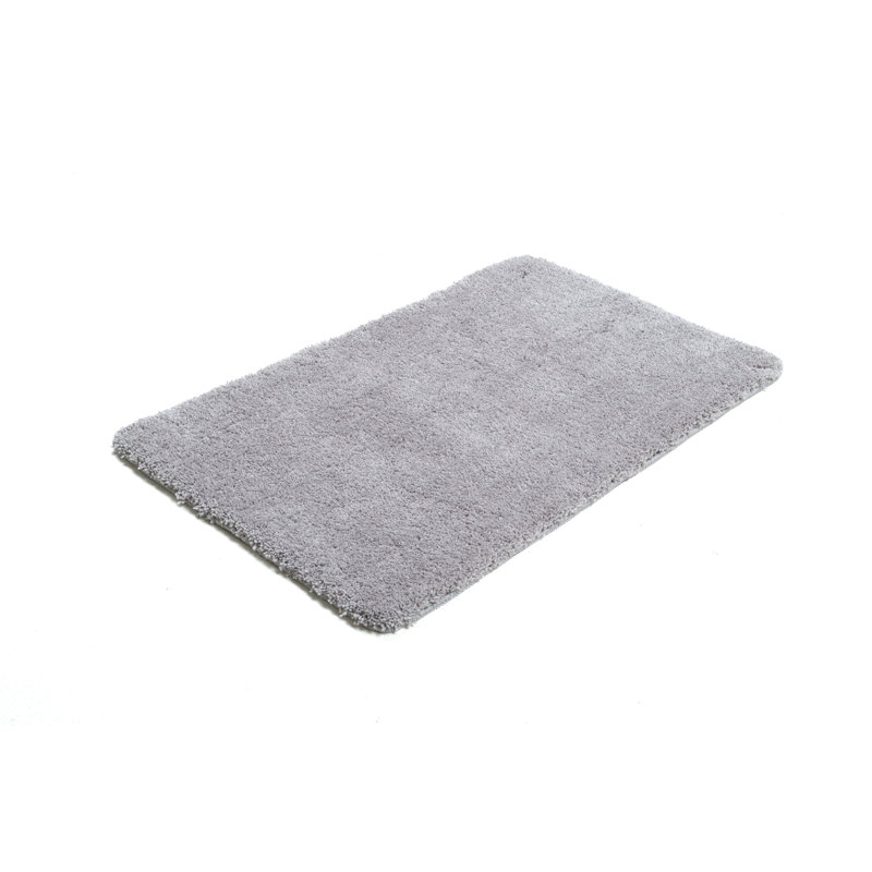 Rectangle Bath Rug, 60 x 100 cm, Grey