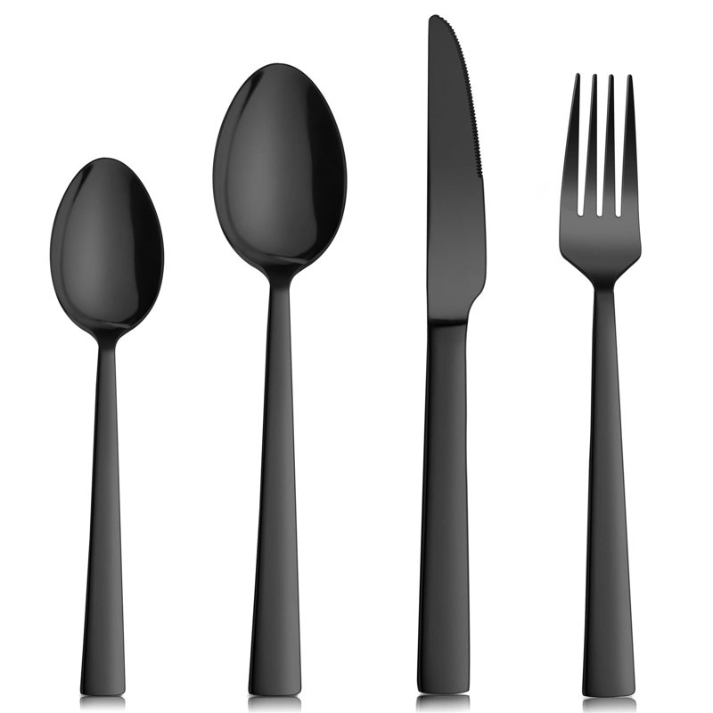 Latitude Run Wrangell 16 Piece Stainless Steel Cutlery Set , Service for 4