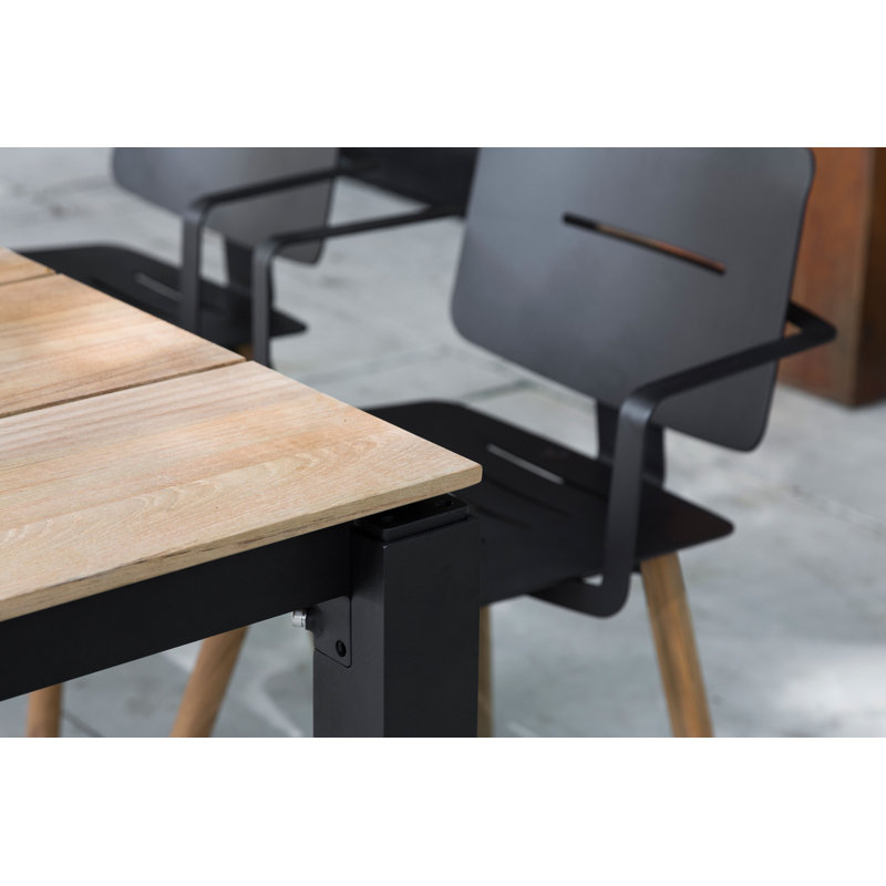 Machar Outdoor Dining Table, Anthracite, 39.38" W x 78.75" L x 29.5" H