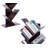 Korou Wood Geometric Bookcase-122084372-122084371