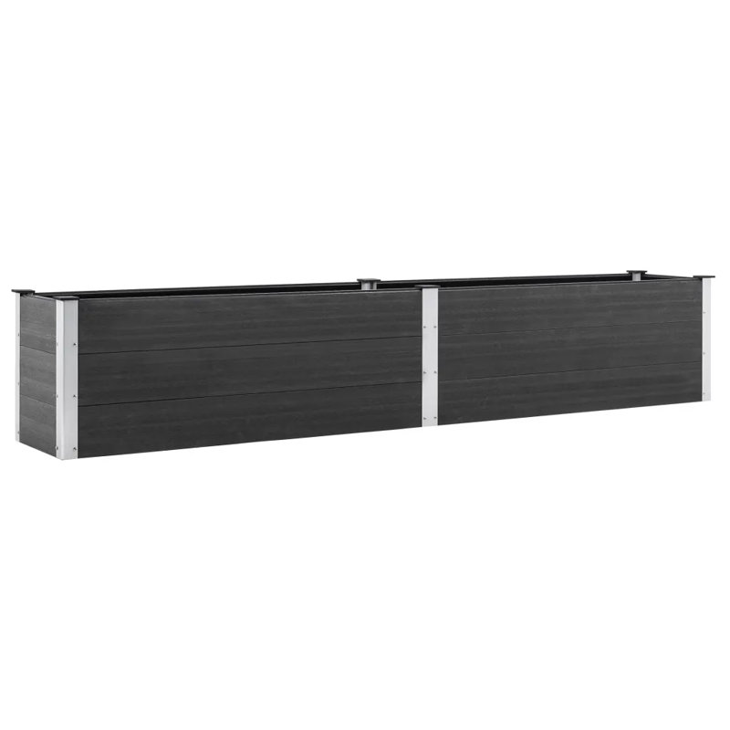 Amadeu Metal Raised Flower Bed, 54cm H x 200cm W x 50cm D