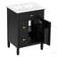 Meuble-lavabo autoportant avec lavabo, armoire en bois massif et panneau de fibres à densité moyenne, grand rangement et tablette réglable pour les salles de bain modernes-1217123071