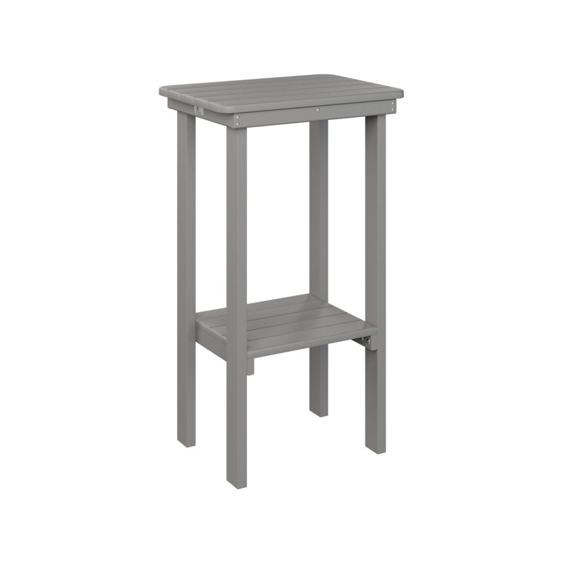 Berlin Gardens Rectangular End Bar Table, Light Gray