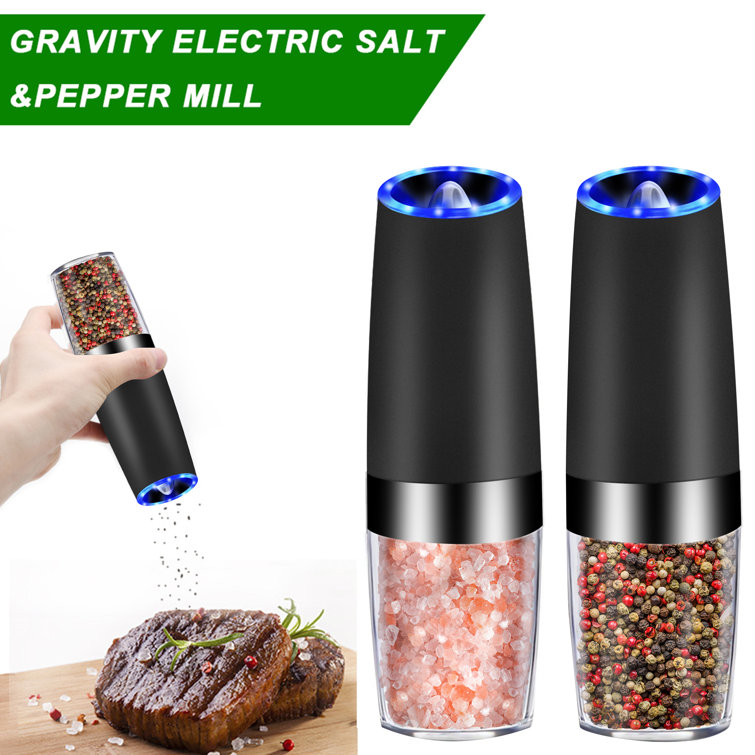 Genkent Kitchen Electric Salt & Pepper Mill Battery Gravity Automatic  Grinding & Reviews