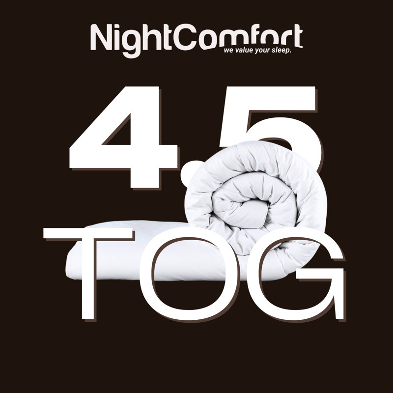 NightComfort Microfibre Duvet 4.5 Tog, Kingsize