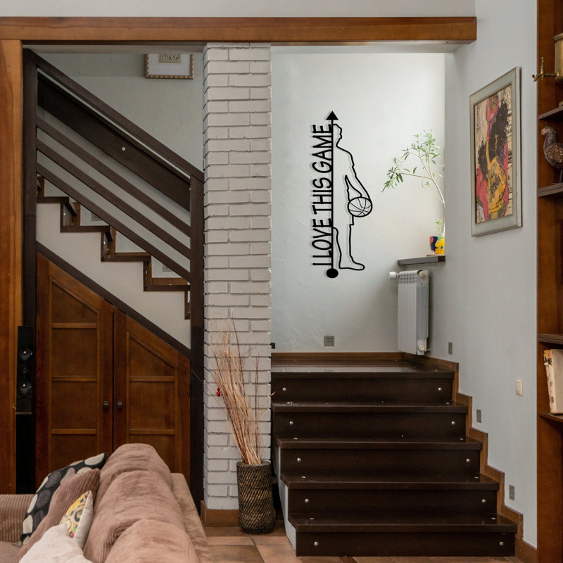 Élégant accessoire mural décoratif en métal, noir | Fabrication 100% métal, épaisseur: 0,05 pouce | Taille: 9,8 po x 27,2 po | Parfait pour la décoration intérieure, l'esthétique moderne, le design durable et élégant