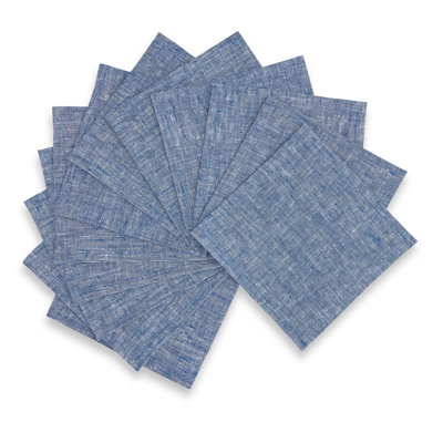 100% Pure Linen Cocktail Napkins - Athena