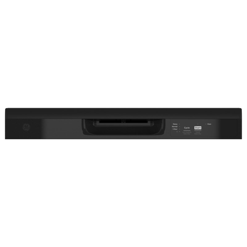 24" 60 dBA Built In Button Control Dishwasher, Black