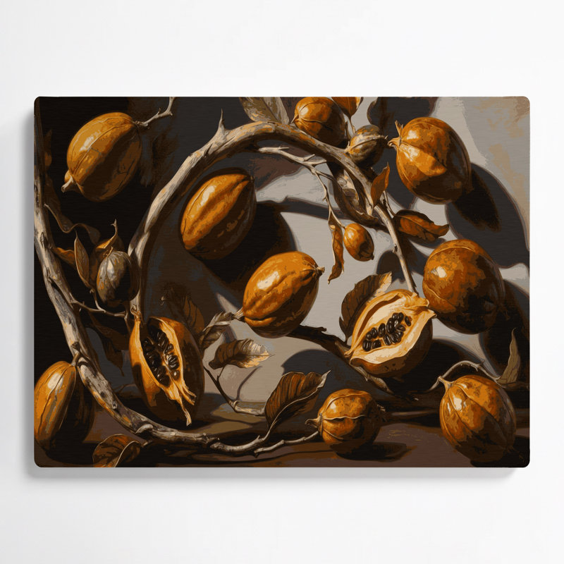 Art mural en métal «Fruit Tamarind», H 11 po x l 14 po