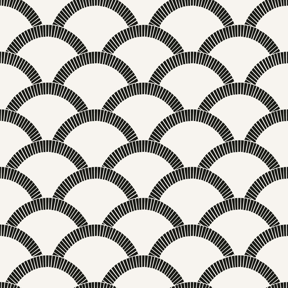 Julietta Self-Adhesive Wallpaper Roll, Black/Cream, 3.5 kg
