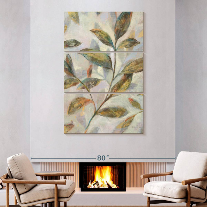 Harnek Leafy Flow II, 74" H x 48" W
