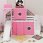 Lit mezzanine simple avec tente et tour