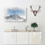 Snow Covered Aoraki Mount Cook in Abstract - Wrapped Canvas Drawing - Wrapped Canvas-55339752