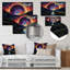 «Starry Night Train Traces To The Sky III» - train d'art mural en métal MT136107-961894293