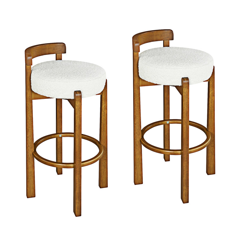 Ensemble de 2 chaises d'appoint en bois, Blanc