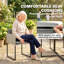 Outsunny 7 Piece Cube Rattan Garden Furniture Set Space-Saving-1820956166
