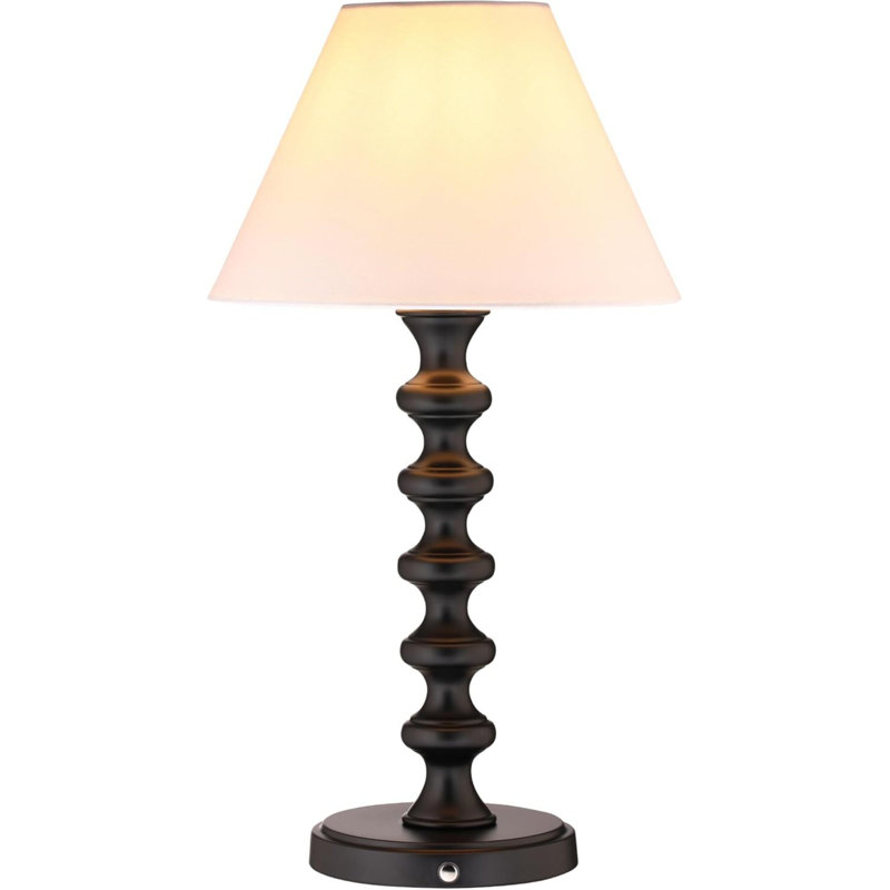 Lampe de table rechargeable Ember - sans fil, à intensité variable, à piles, ampoule à DEL E26, charge rapide de type c, lampe portative pour chambre à coucher, salon, bureau