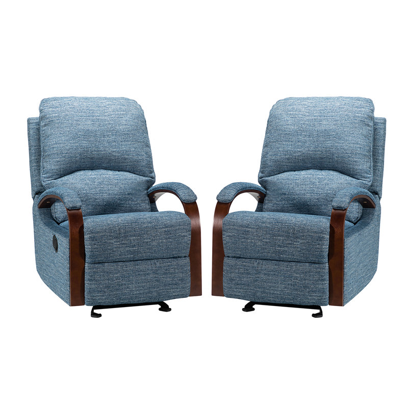 Fauteuil inclinable et berçant Avina l 27,2 po, Marine
