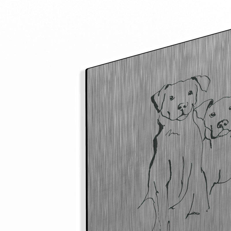 «L amovible Mutts IV» par Chris Paschke, H 12 po x l 12 po