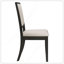 Chaises d'appoint rembourrées crème et noires (ensemble de 2) avec rembourrage en chenille confortable et finition vieillie
