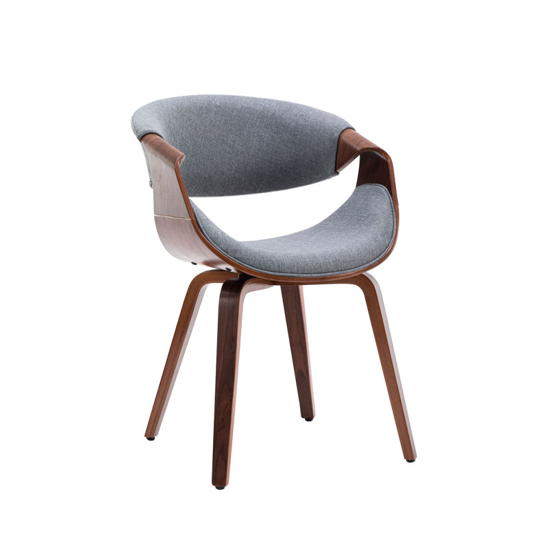 45.72cm H Fabric Upholstered Armchair in Dark Grey, Dark Grey