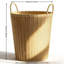 Panier à linge 34 cm, 2 pièces, grande capacité, tissé à la main avec une large ouverture pour un accès facile, durable et lavable pour le rangement de la chambre à coucher, de la salle de bain et du salon-626522219