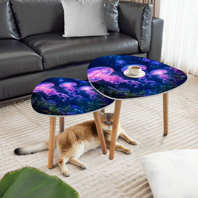 Ensemble de 2 tables basses gigognes Triangle Nest