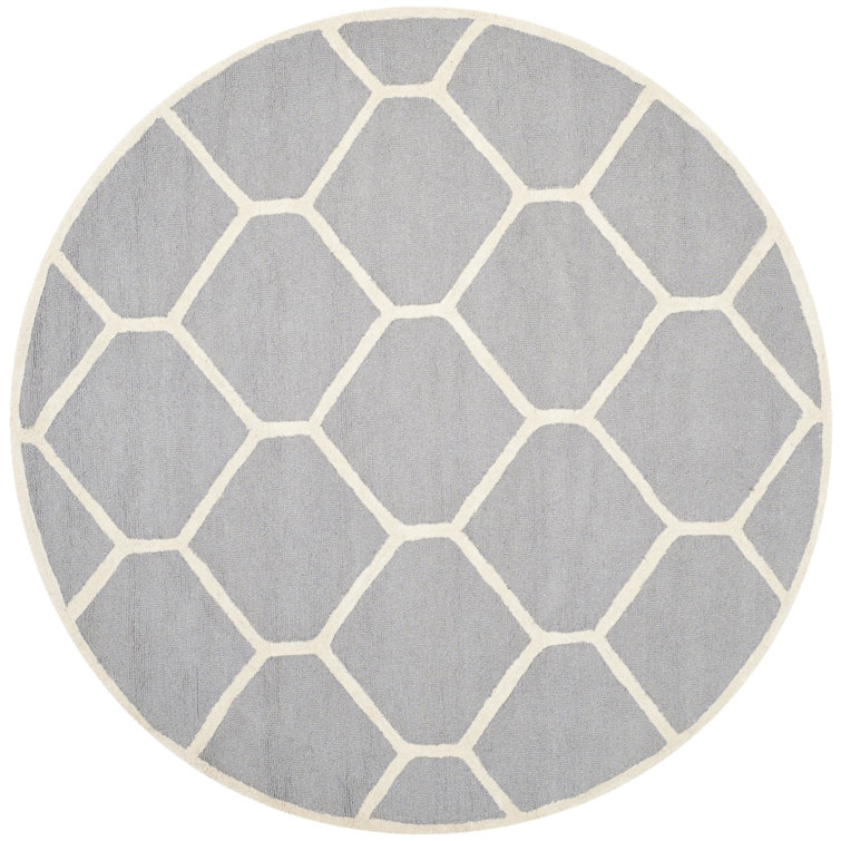 Deedgra Hand Tufted Wool Geometric Rug