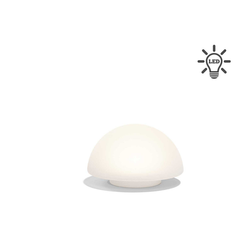 Luna Lamp 23.5" LED Cable, White, 14.5" H x 23.5" W x 23.5" D