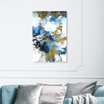 Abstrait visite d'ange, reproduction d'art moderne et contemporaine sur toile métallique pour bureau