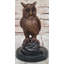 Sculpture hibou miniature en métal Hot Bronze