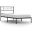 Structure de lit en métal 12 po avec tête de lit sans matelas Meryah-1805999786
