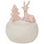 Porte-bougie rose 4,5 po