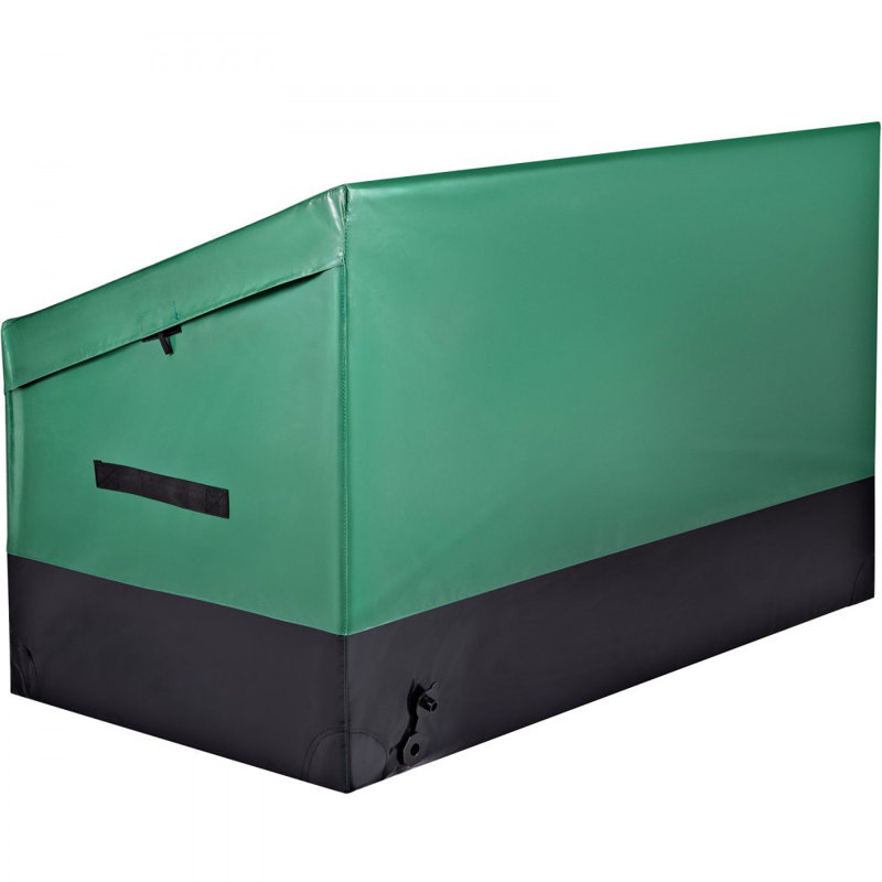 Outdoor Storage Box Patio Deck Box 150 Gallon Waterproof PE Tarpaulin, 29.5" H x 48" W x 24.8" D